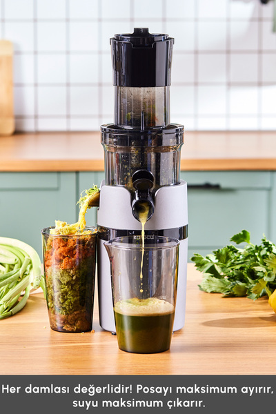 Karaca Slow Juicer Yavaş Sıkım Katı Meyve Sıkacağı