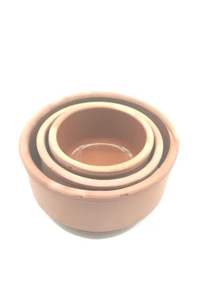 co arma 3-piece heat-resistant earthenware pots