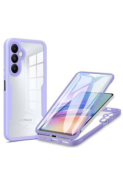 SKYDDAR INNOVATION Husă + protecție ecran pentru Samsung Galaxy A25, [Pachet 360°] ColorVerse, violet, set cu autocolant