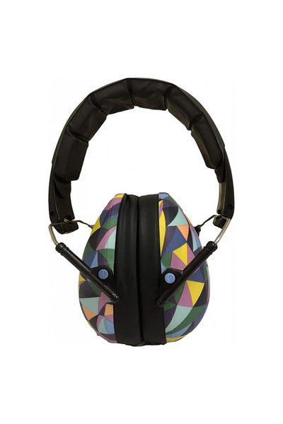 Banz Children's Earmuffs, Bubzee, 3-10 Years, Kaleidoscope, Ear Protection Airplane Headphones