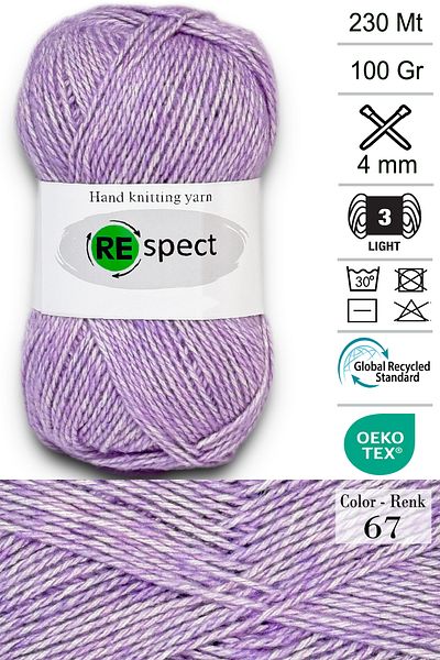 Respect 100gr-230mt Μαλακό Ακρυλικό Μαλλί- Baby Yarn- 67