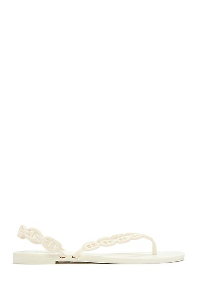 Derimod Women's Cream Flip Flops Jelly Slippers 25Sfe4750Pv