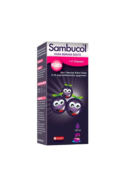 Sambucol Kids Black Elderberry Extract Vitamin C Syrup 120 ml