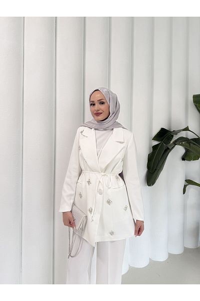Melike Tatar بدلة سترة حجرية 32-2304