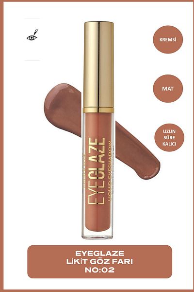 Golden Rose Eye Glaze Liquid Eyeshadow 02 Cinnamon Liquid Eyeshadow 3.5 ml