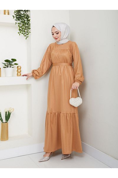 Moda Krash Seasonal Belted Roba Dress