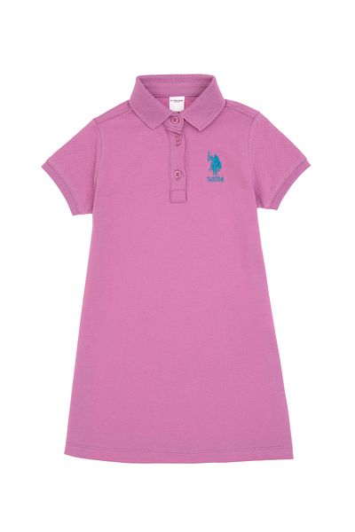 U.S. Polo Assn. Girl's Fuchsia Knitted Dress 50306286-Vr023