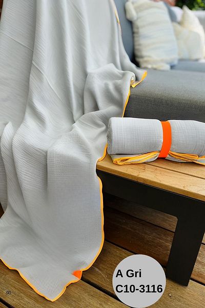 Svava Muslin Beach Towel,Travel Towel,Organic Cotton,Camping (90*175 cm)