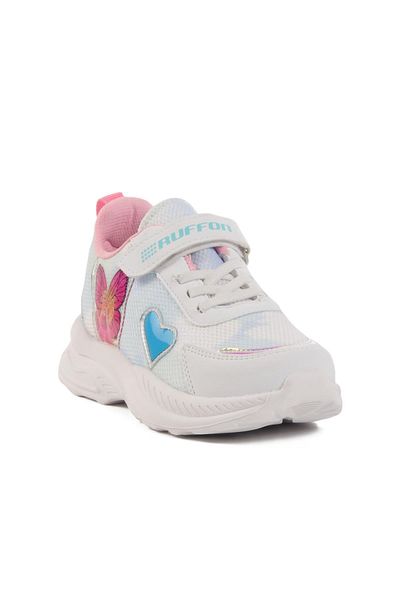 WALKWAY White-Baby Blue Children's Sports Shoes Ruffon 2340 F