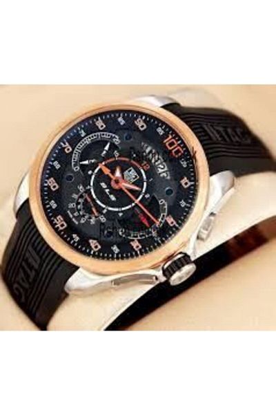 Tag Heuer Mercedes Slx 24/20mm Brown Silicone Watch Band