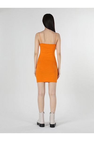 Colin's Slim Fit Women's Orange Sleeveless Dress