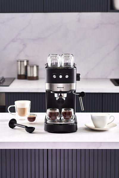 HOMEND Coffeebreak 5011H with Milk Frother, 15 Bar Pressure Espresso Machine, 1100W 1.2L