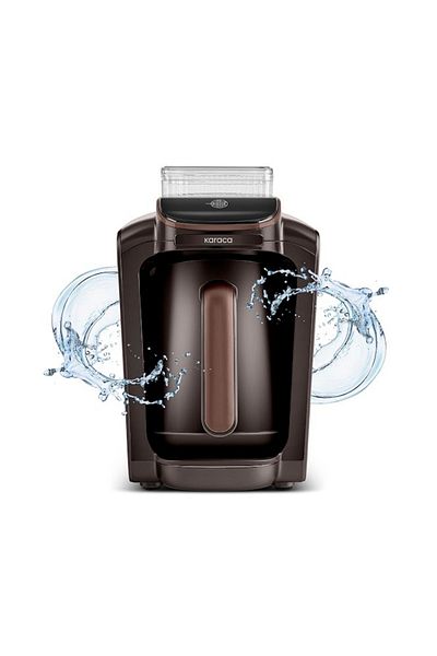 Karaca Hatir Automatic Water Intake Turkish Coffee Machine Walnut Brown