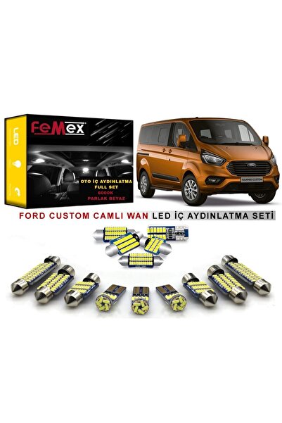 FEMEX Ford Custom Hususi Led Iç Aydınlatma Ampul Seti Parlak Beyaz