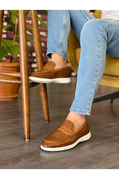 MOR KUNDURA Genuine Leather Daily Use Loafer Men's Shoes