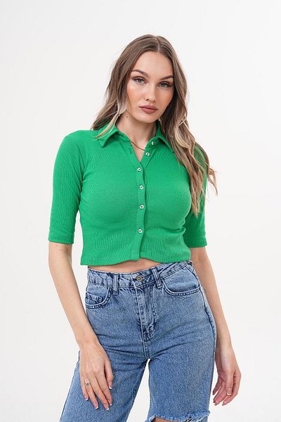 Figo Shirt Collar Crop Style Accessories