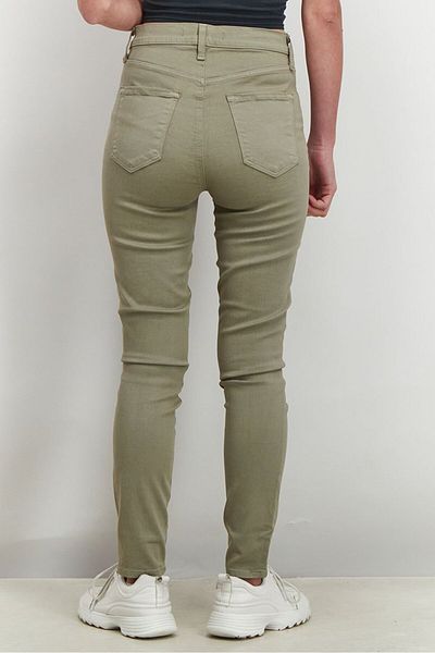 J Brand Yayınları Women Regular Fit High Rise Solid Casual Pants, Olive