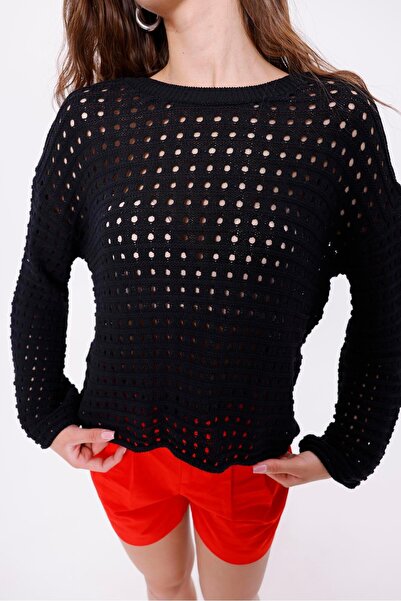 Figo Ажурна трикотажна жіноча блуза