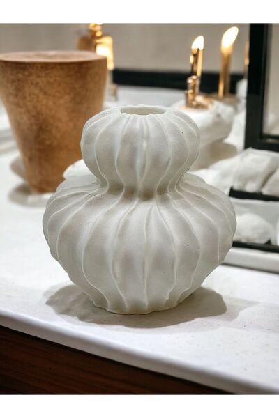 Ferre Home Istanbul Dekoratif Beton Şamdan Mumluk