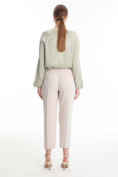 Zühre Пояс Детальний Бежеві Штани P-0229