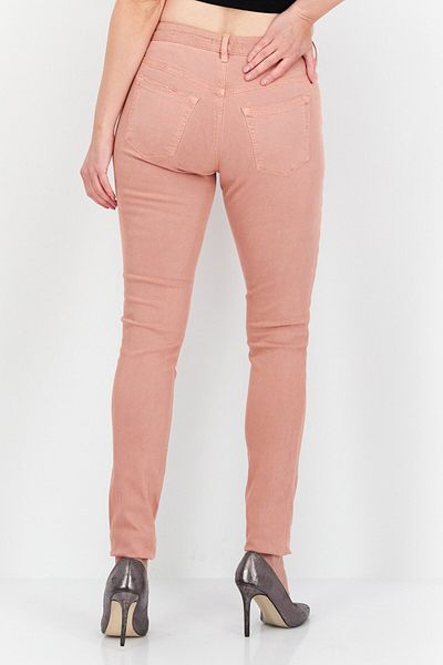 Esprit Women Skinny Fit Plain Stretchable Jeans, Dusty Pink