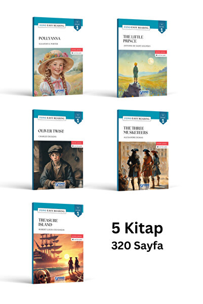 Fono Yayınları İngilizce Hikaye Seti - Level 1 - A1 Seviye (5 Kitap - KUTULU)