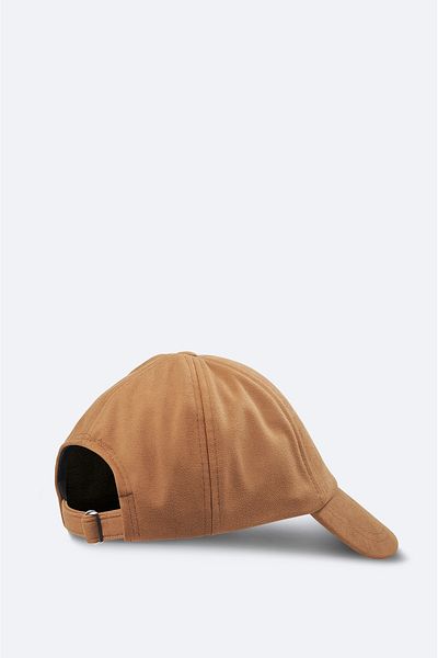 Avva Men's Tan Suede Look Capped Sports Hat A32y9204