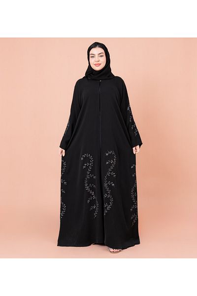 IKKXA Golden Embroidery Abaya