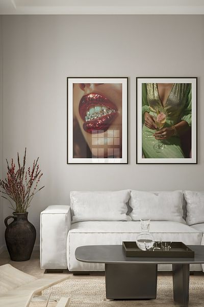 Home 2-Piece Smile at Them Poster, Living Room Decor, Teen Room Decor, Living Room Decor, Frameless Poster