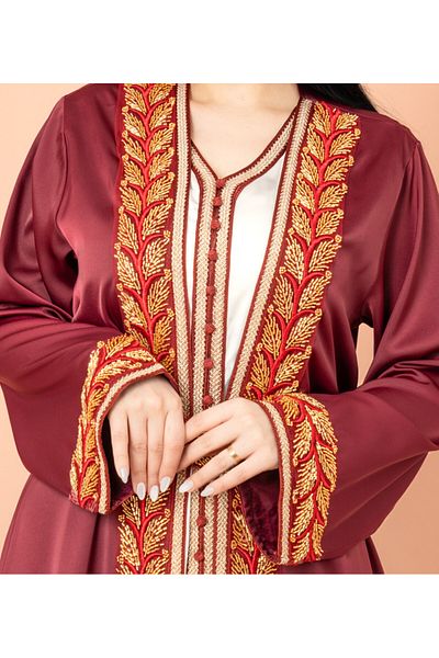 IKKXA Belted Elegant 2-Piece Kaftan