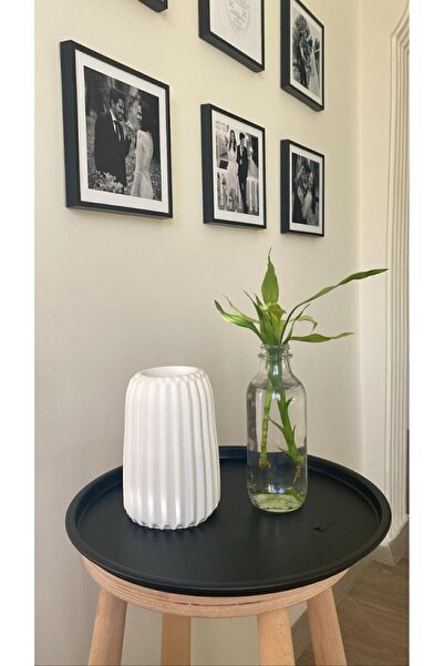 ogish Çizgili Vazo Dekoratif Vazo Iskandinav Vazo Pampas Vazosu