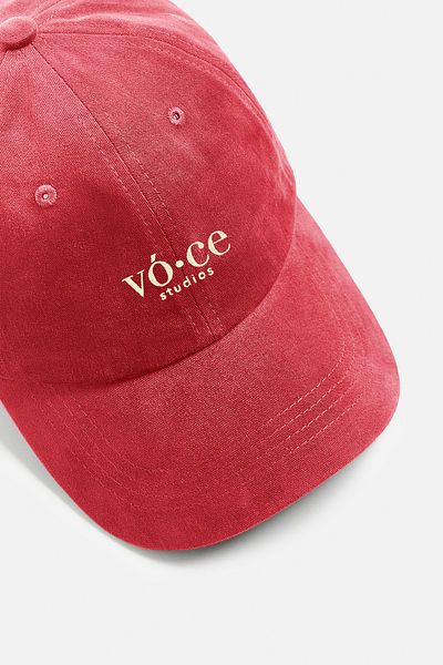 voce studios Red Faded Effect Hat