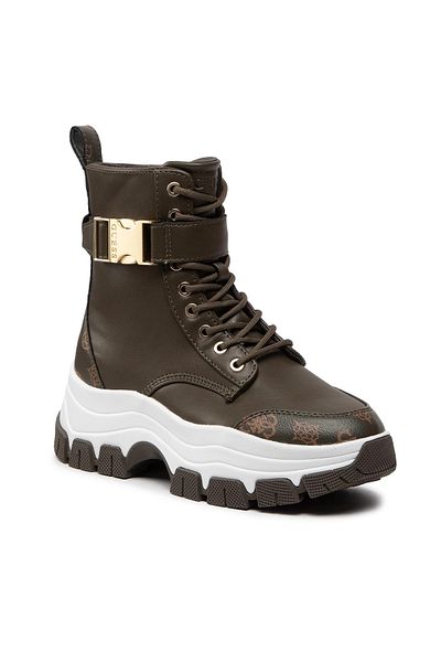 Guess GUESS BIKERZ women's khaki ankle boots