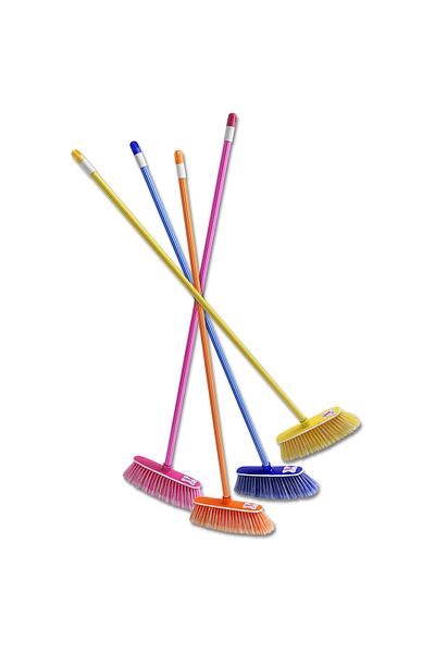 Generic Handheld broom with long handle for cleaning floors