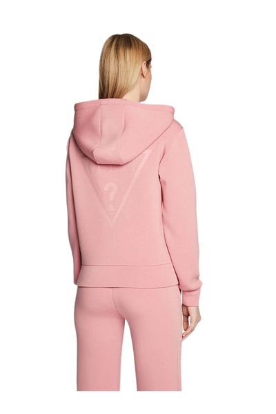 Guess ALLIE SCUBA HOODIE Z women's sweatshirt pink