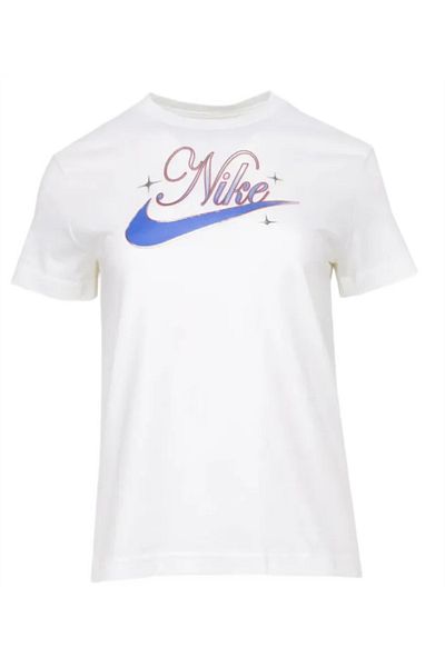 Nike G NSW TEE BF SCRIPT for girls white t-shirt