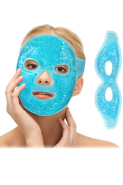 MACON Cooling Gel Face & Eye Mask – Cold Compress for Puffiness, Dark Circles, Headaches & Skin Care