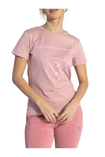 Guess Tricou de damă Guess ADELE SS CN TEE roz