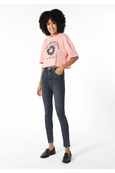 Colin's Pantaloni skinny din denim pentru femei, cu talie înaltă, cu picioare înguste