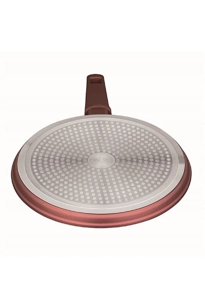 Blaumann Cast aluminum pancake pan, size 25x1.8 cm, ceramic marble coating, 3 layers