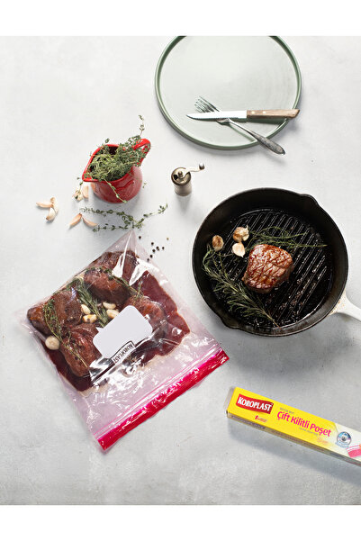 Koroplast Çift Kilitli Dondurucu Poşeti Büyük Boy 10lu X2 Ad