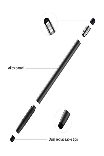 Joyroom Passive Capacitive Soft Touch Stylus pens for touch screens Pen For iPad & iPhones Black