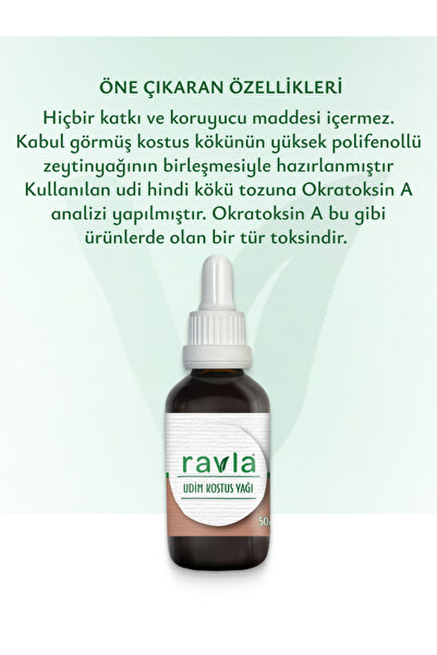 Ravla Udim Kostus Yağı - 50ml