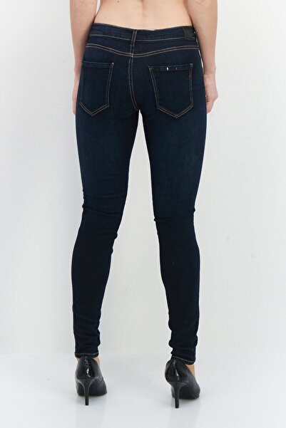 Replay Women Super Skinny Fit Wash Stretchable Denim, Dark Indigo