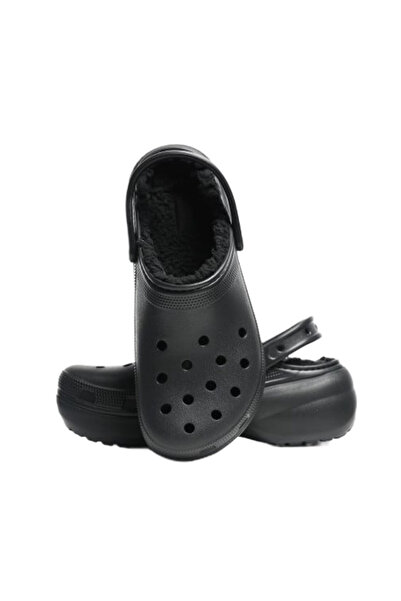 Crocs Saboți CROCS Classic Platform Lined Clog W pentru femei, negri