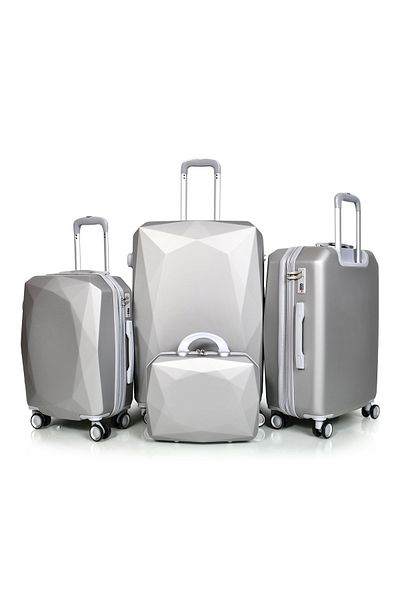 MORANO Morano 4-Piece Luggage Set Durable and Lightweight Spinner Wheeled Suitcase with Numbered Security Lock