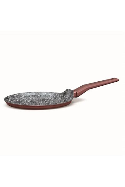 Blaumann Cast aluminum pancake pan, size 25x1.8 cm, ceramic marble coating, 3 layers