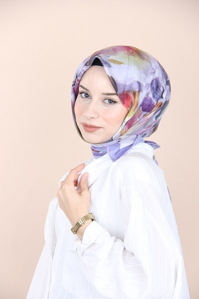 EŞARP HOME Φουλάρι LILA Home Φουλάρι με ομιχλώδη βιολετί σχέδιο