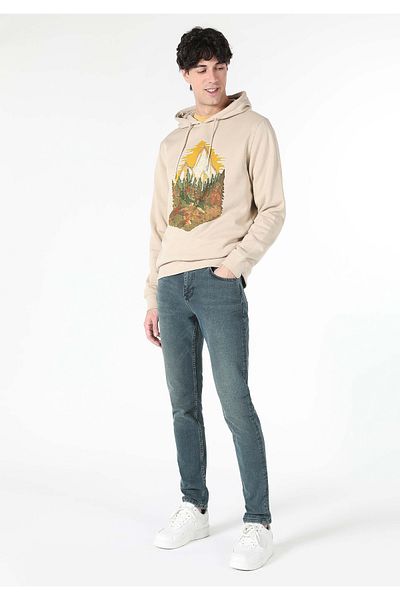 Colin's Slim Fit Low Waist Slim Leg Pantaloni Jean Indigo închis pentru bărbați