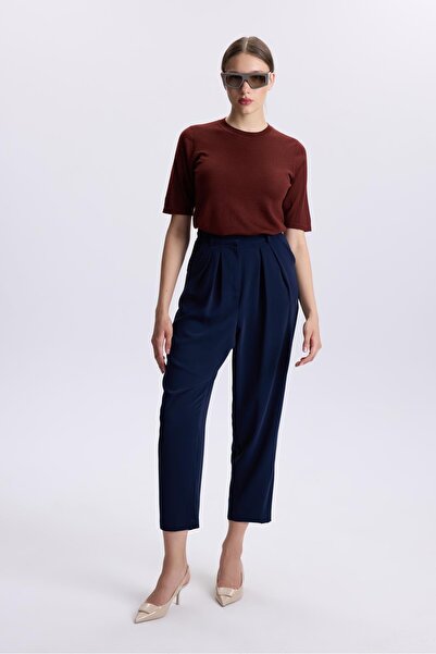 Zühre Lacivert Şalvar Pantolon P-0187K